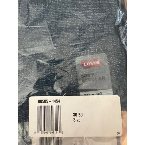 Levi's 505™ Regular Fit Straight Leg Stretch Men's Jeans - NEW! Size 30 x 30 - Picture 2 of 4